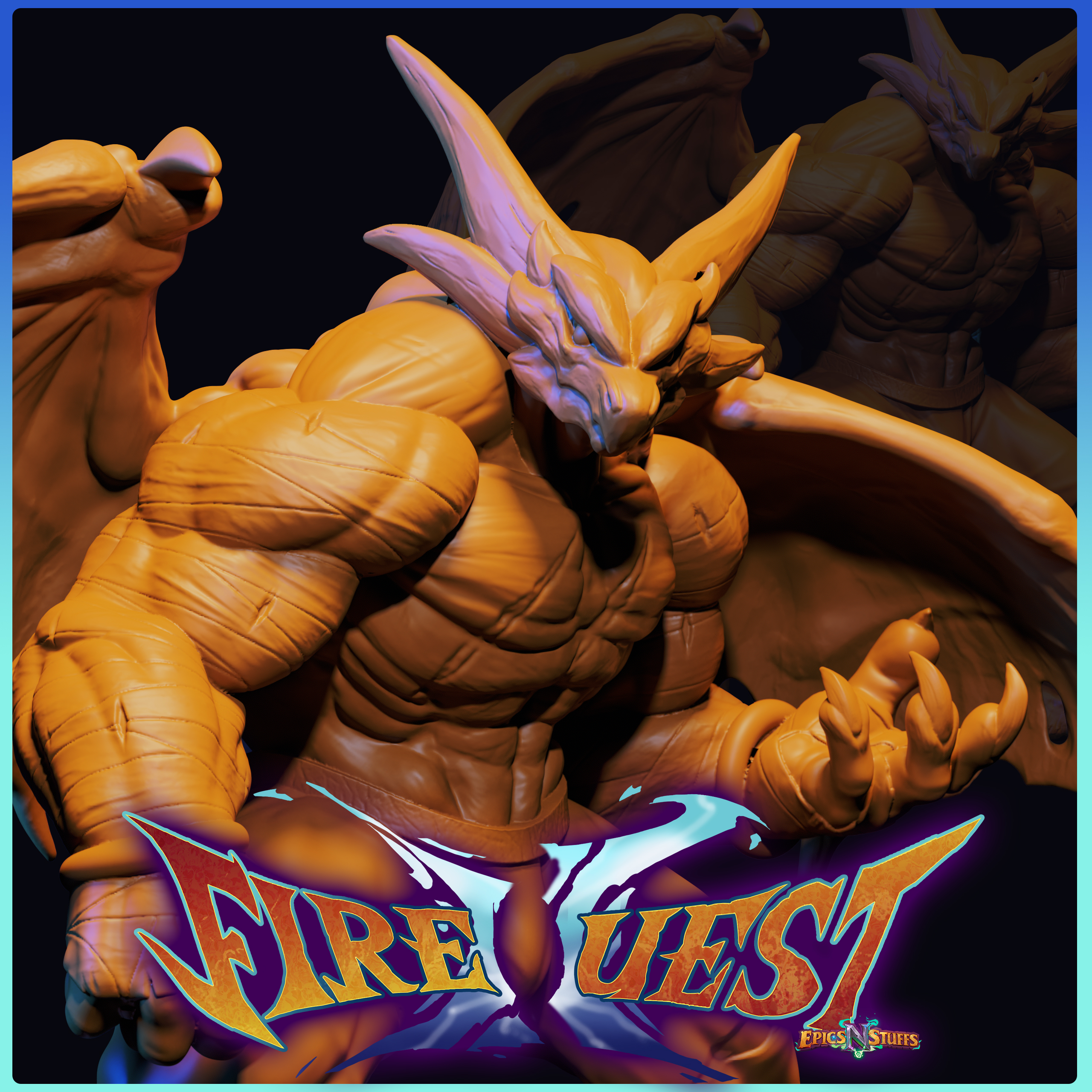 Aggro, Guardian Form, Fire Quest II Statue - Pre-Supported